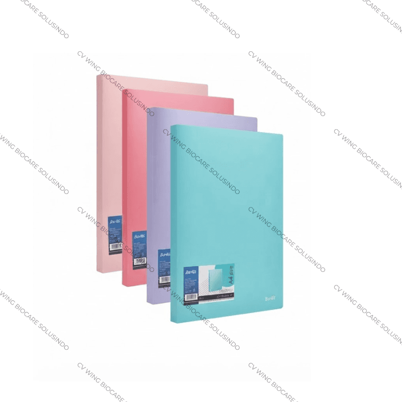 Foto produk Clear Holder Bantex Bantex F4 40 Lembar Bf 107-09 Pastel Red